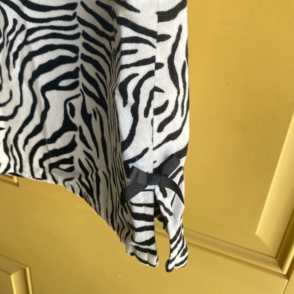 Gymboree Zebra Print vintage Sleeveless Dress velvet - Picture 3 of 4